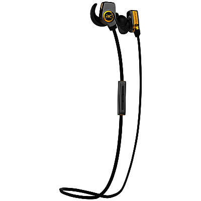 Monster ROC Sport SuperSlim Wireless In-Ear Headphones With Built-In Mic, Total Noise Isolation & Carry Case, Black